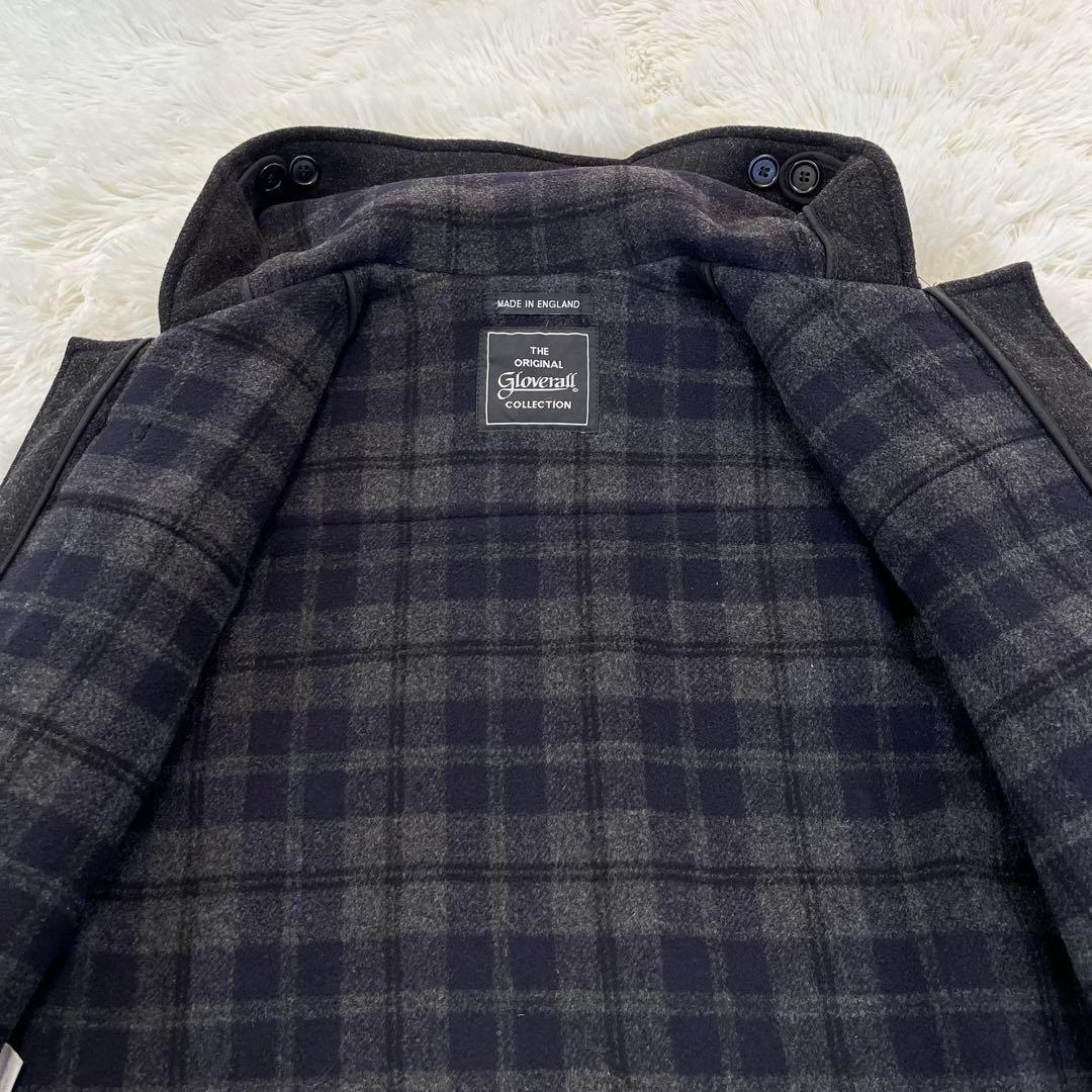 極美品✨英国製　グローバーオール　ダッフルコート　ブラック　Lサイズ
