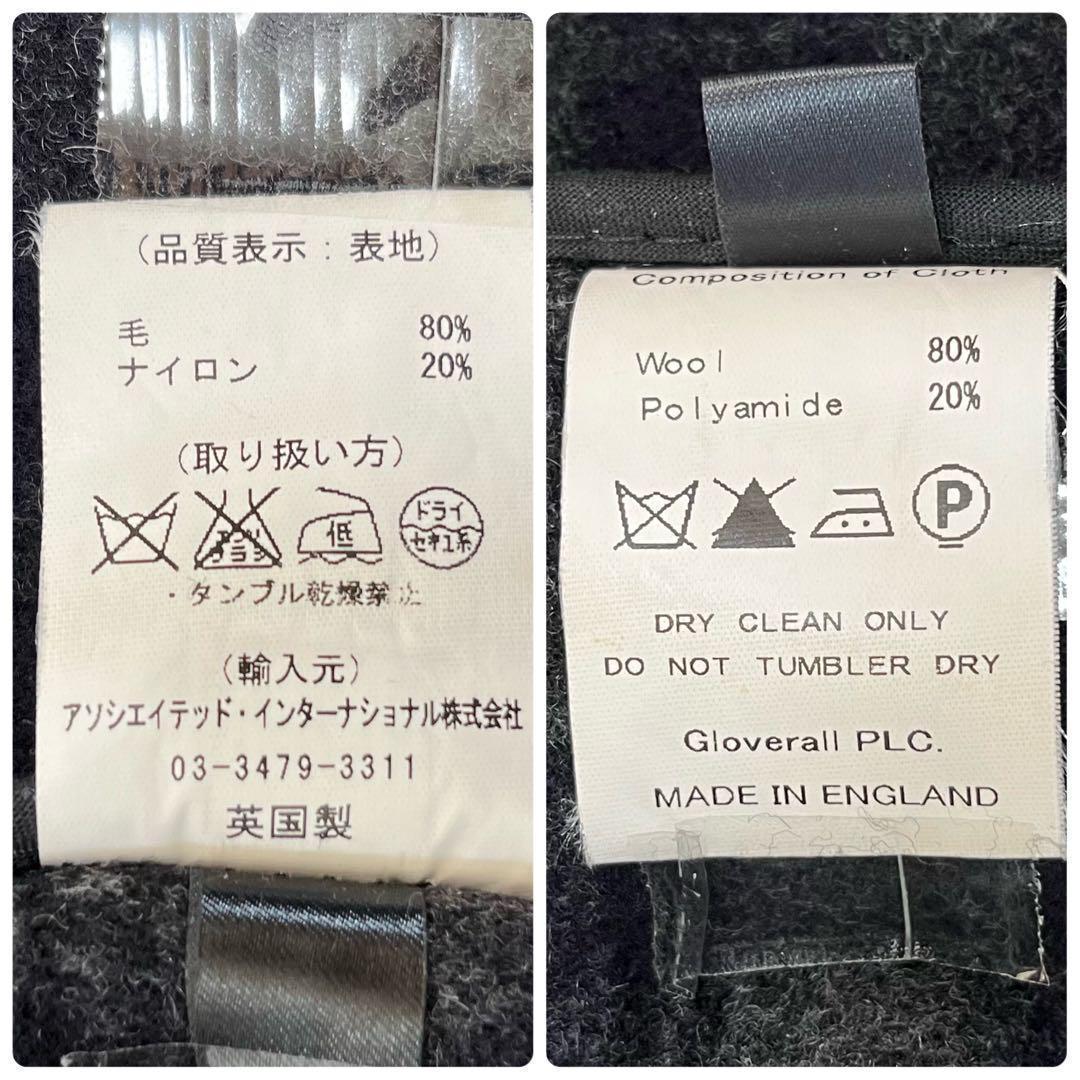 極美品✨英国製　グローバーオール　ダッフルコート　ブラック　Lサイズ