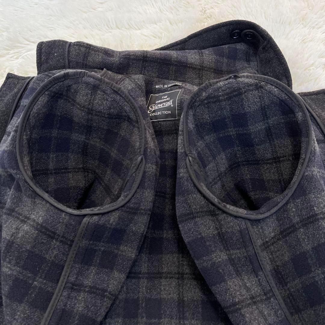 極美品✨英国製　グローバーオール　ダッフルコート　ブラック　Lサイズ