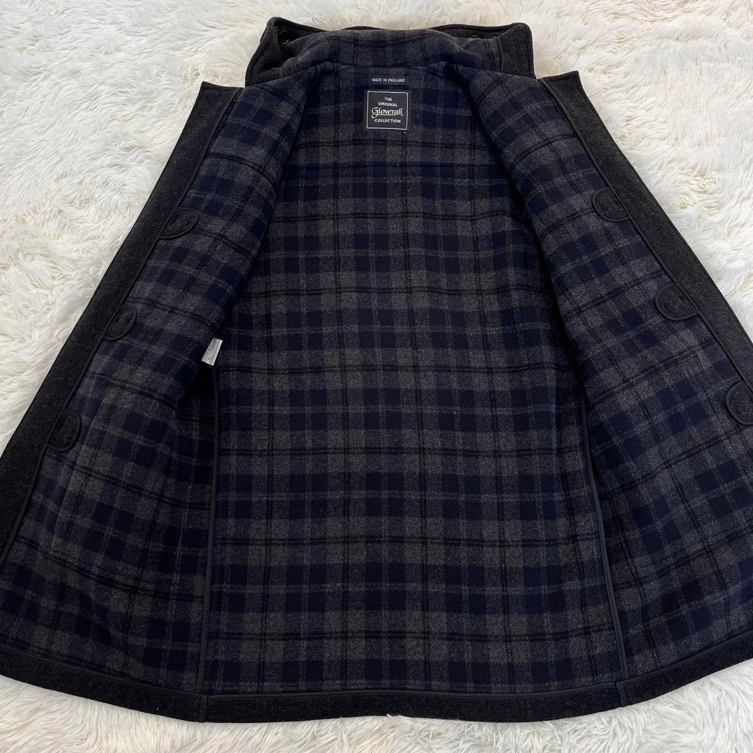 極美品✨英国製　グローバーオール　ダッフルコート　ブラック　Lサイズ