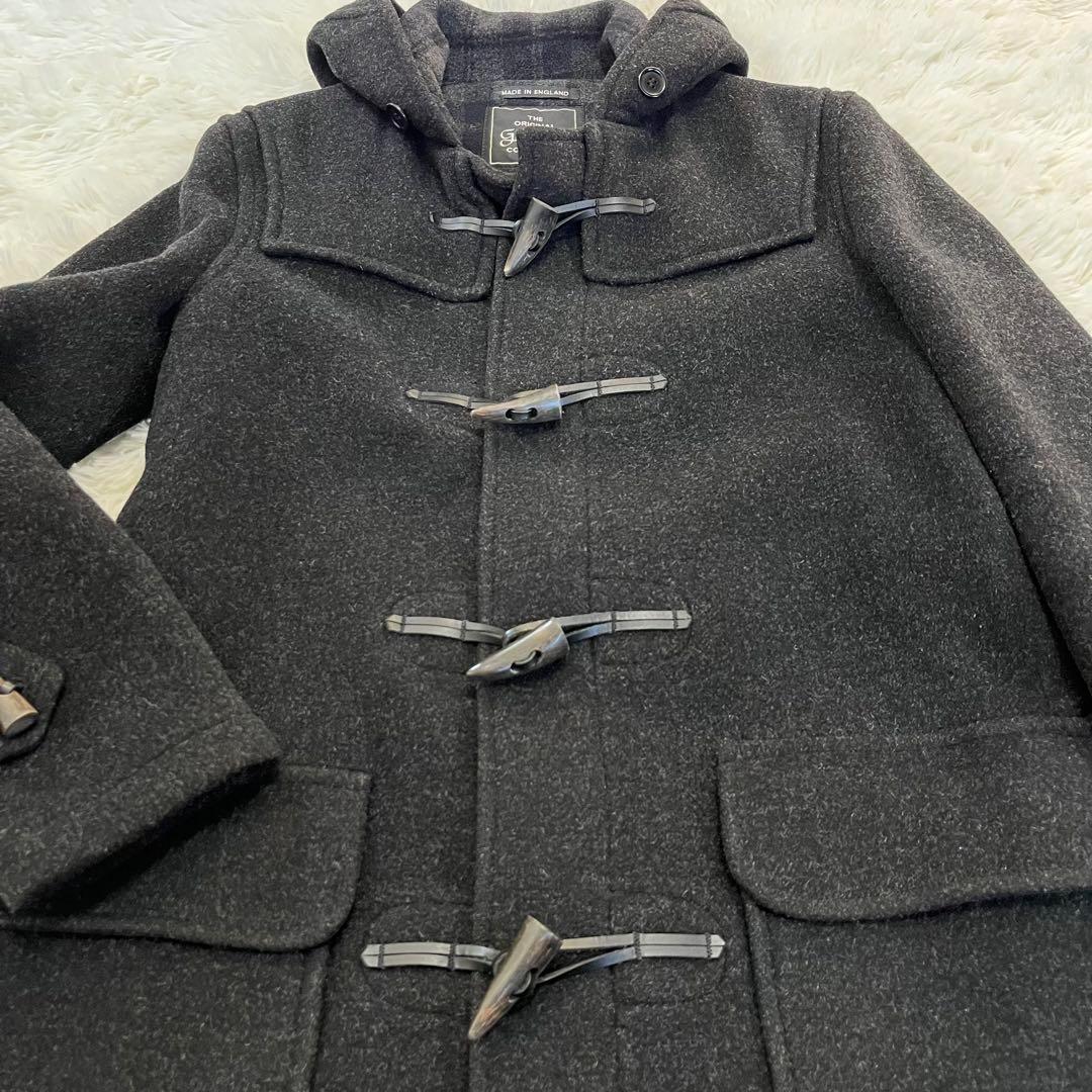 極美品✨英国製　グローバーオール　ダッフルコート　ブラック　Lサイズ