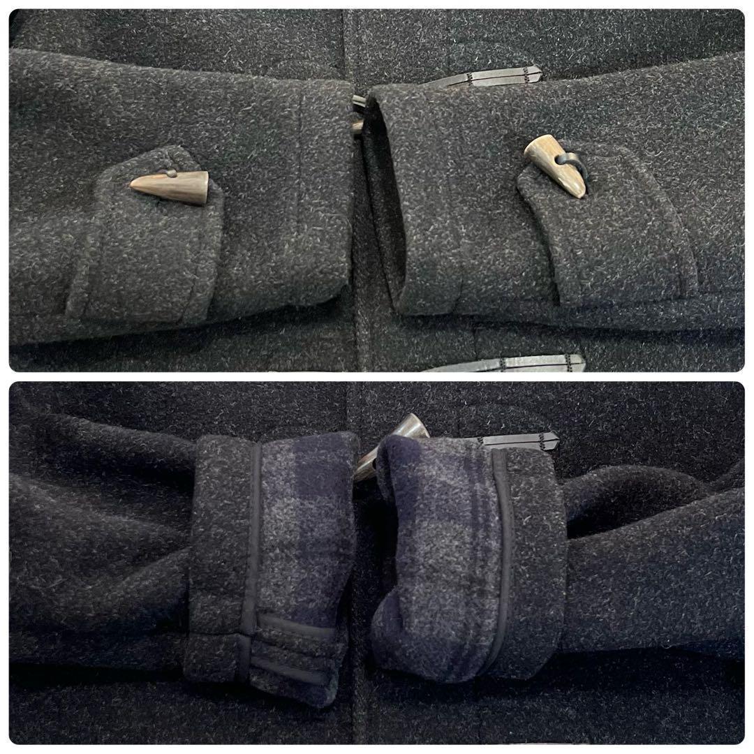 極美品✨英国製　グローバーオール　ダッフルコート　ブラック　Lサイズ