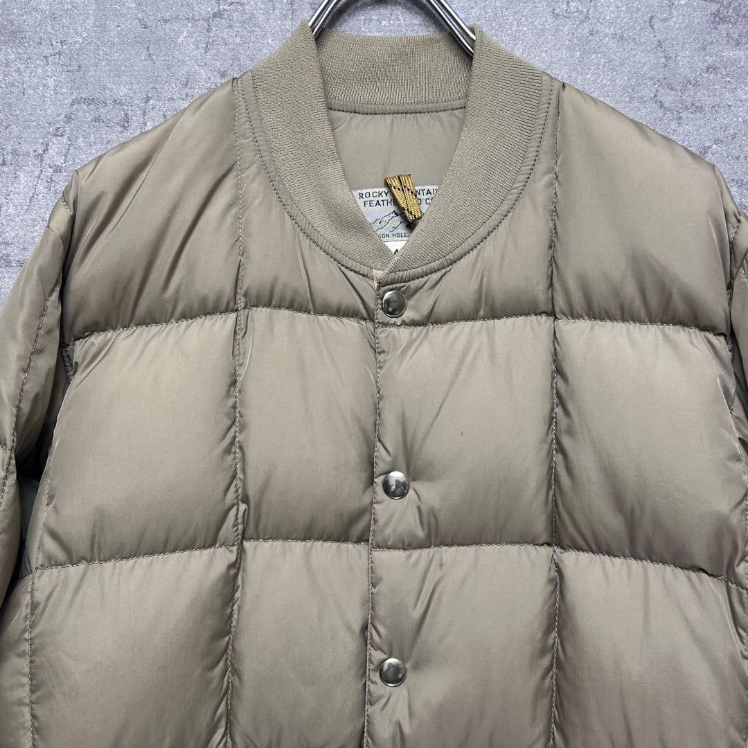 ロッキーマウンテン ダウンジャケット 日本製 40 ベージュ