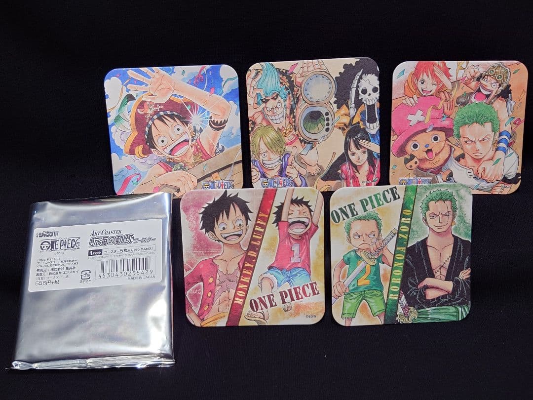ジャンプ展 アートコースター ワンピース〜航海の軌跡〜コースター 全