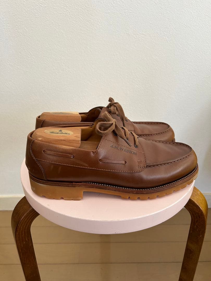 希少 J.M.WESTON ヨット yacht タン tan 7/D