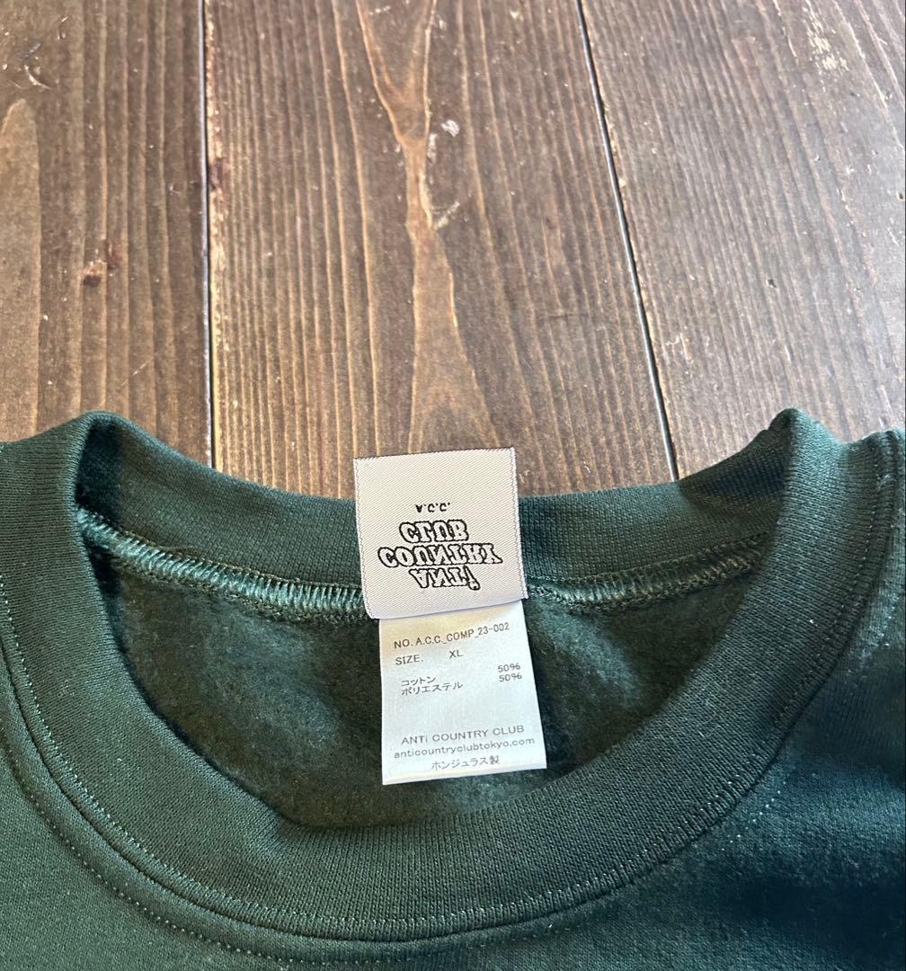 anti country club × malbon golf スウェット