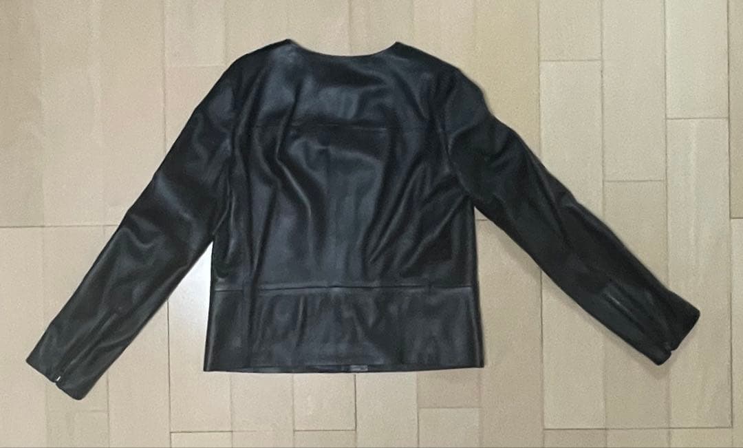 アンタイトル 羊革 ラムレザー ノーカラージャケット Mサイズ