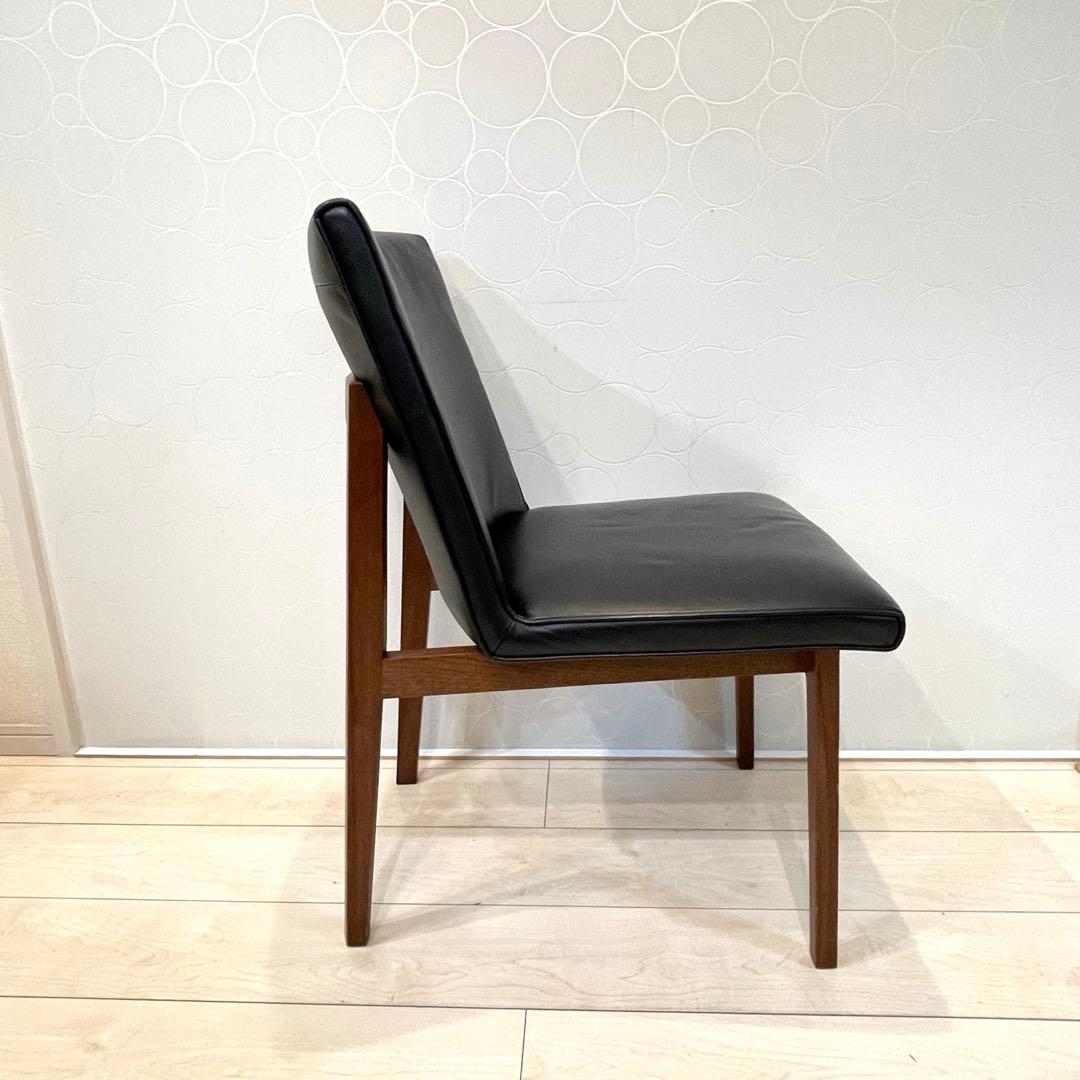 【美品】ACTUS リレート ダイニングチェアC 本革 天然木 北欧 モダン ②