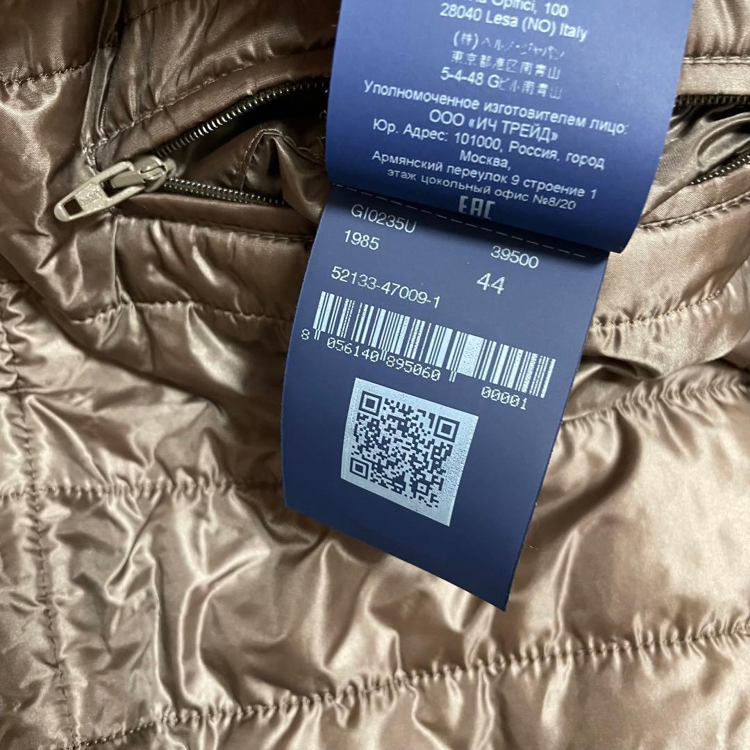 美品 HERNO ダイアゴナルスキューバダブルジップフーディーブルゾン