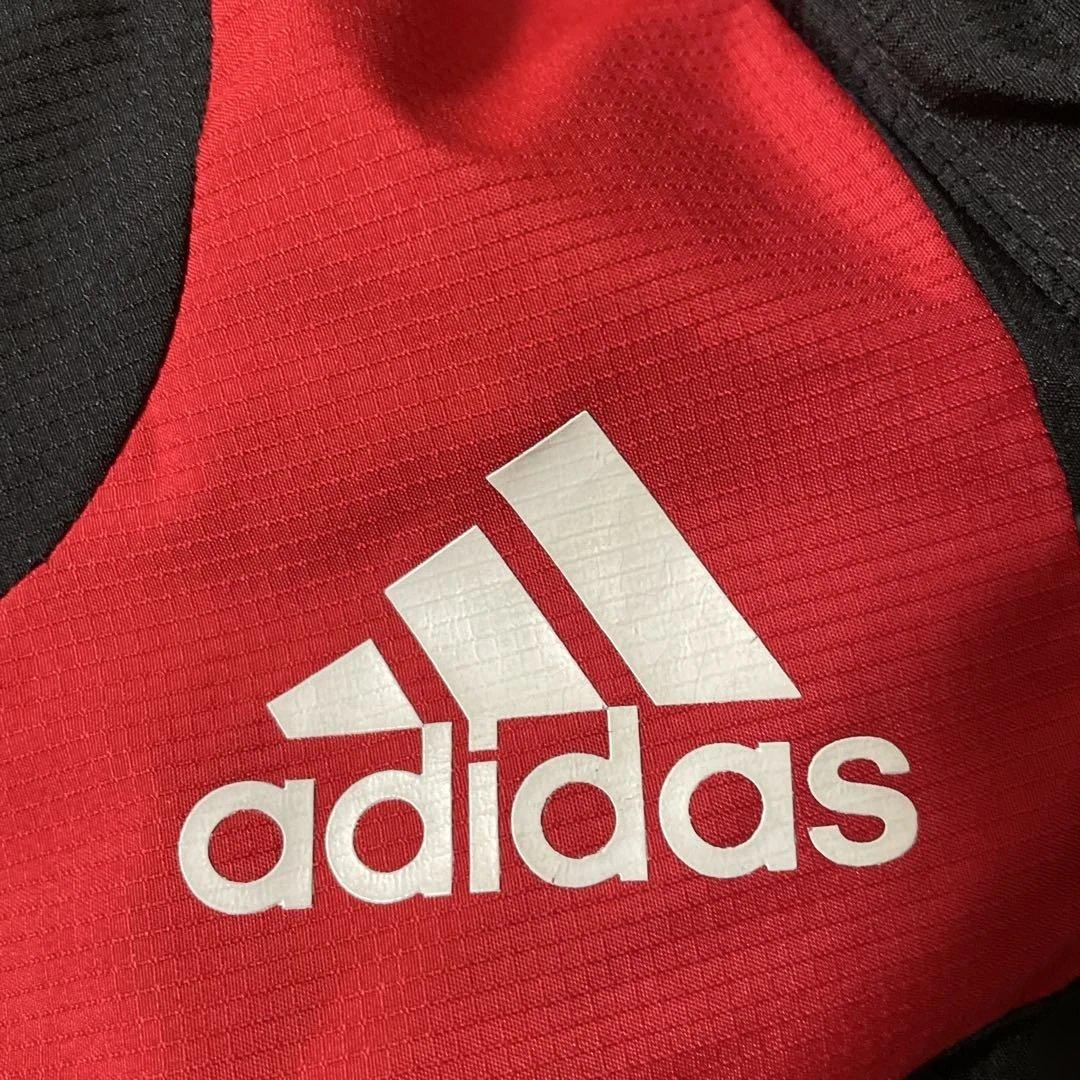 adidas ACミラン ジャージ ジャケット 黒/赤 bwin サイズL