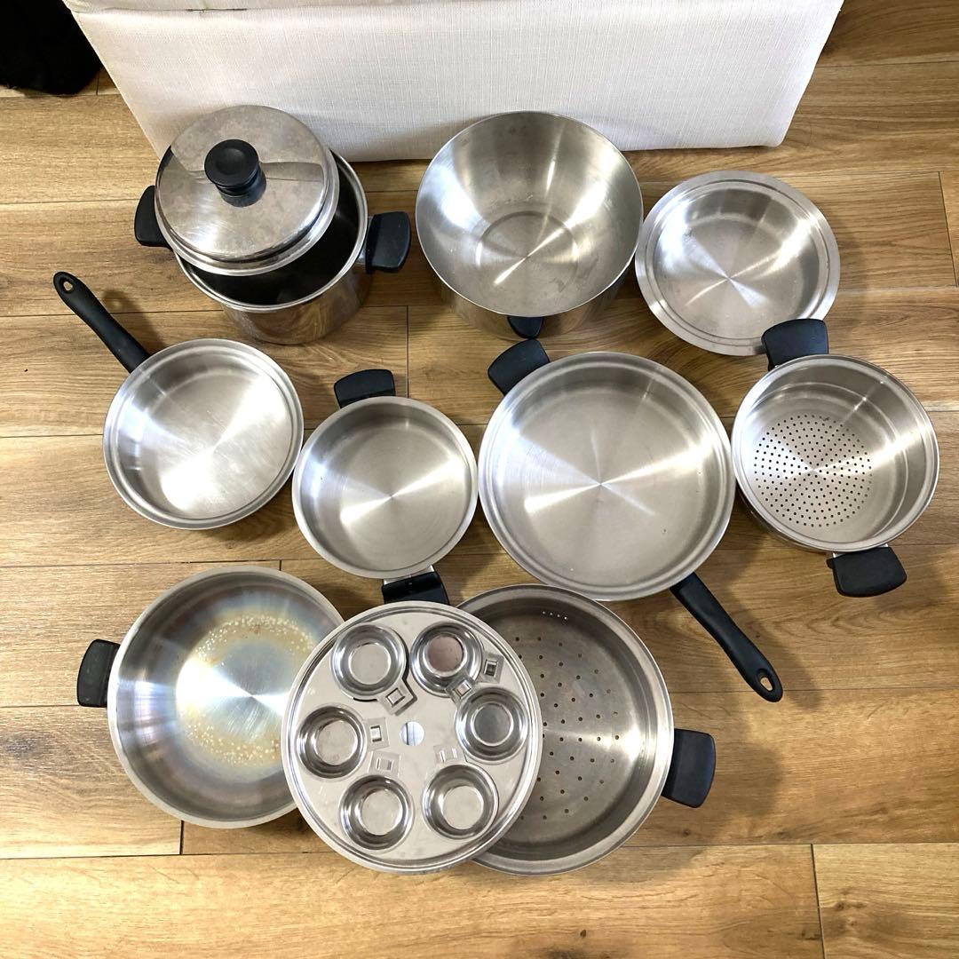 Amway アムウェイ 鍋、フライパン、蒸器等 使用品、未使用品混在 写真