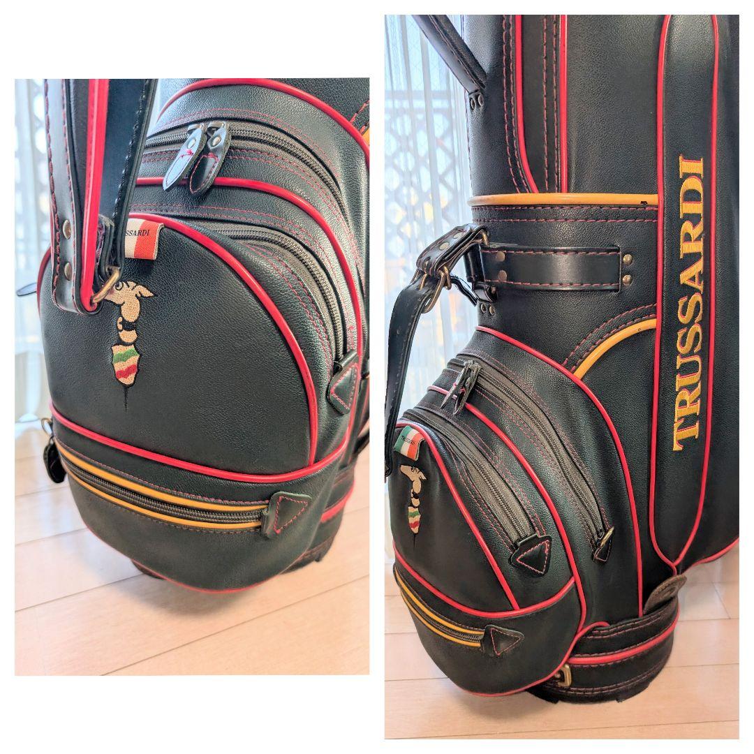 希少ラコステ キャディバッグ ゴルフ ヴィンテージ ダークグリーン