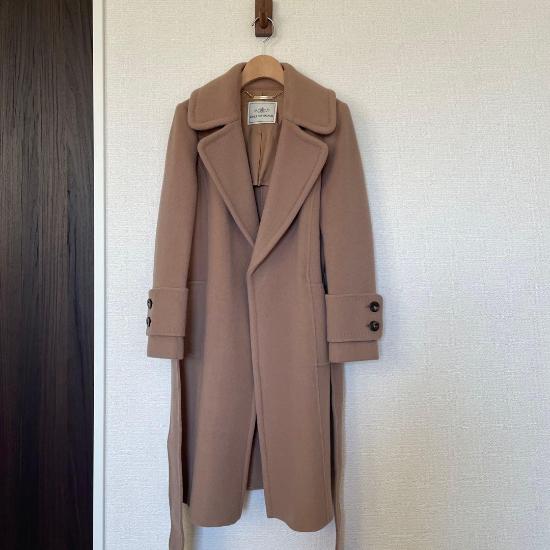 R*i様 新品　グレースコンチネンタル　ロングコート　ガウンコート　カシミヤ　3