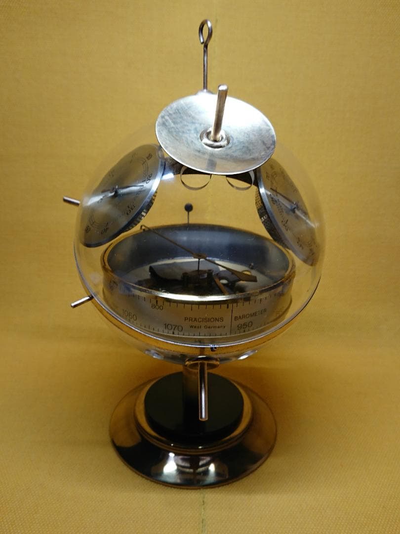 西ドイツ　温湿度計　気圧計　置物　インテリア　工芸品　美術品　A2550