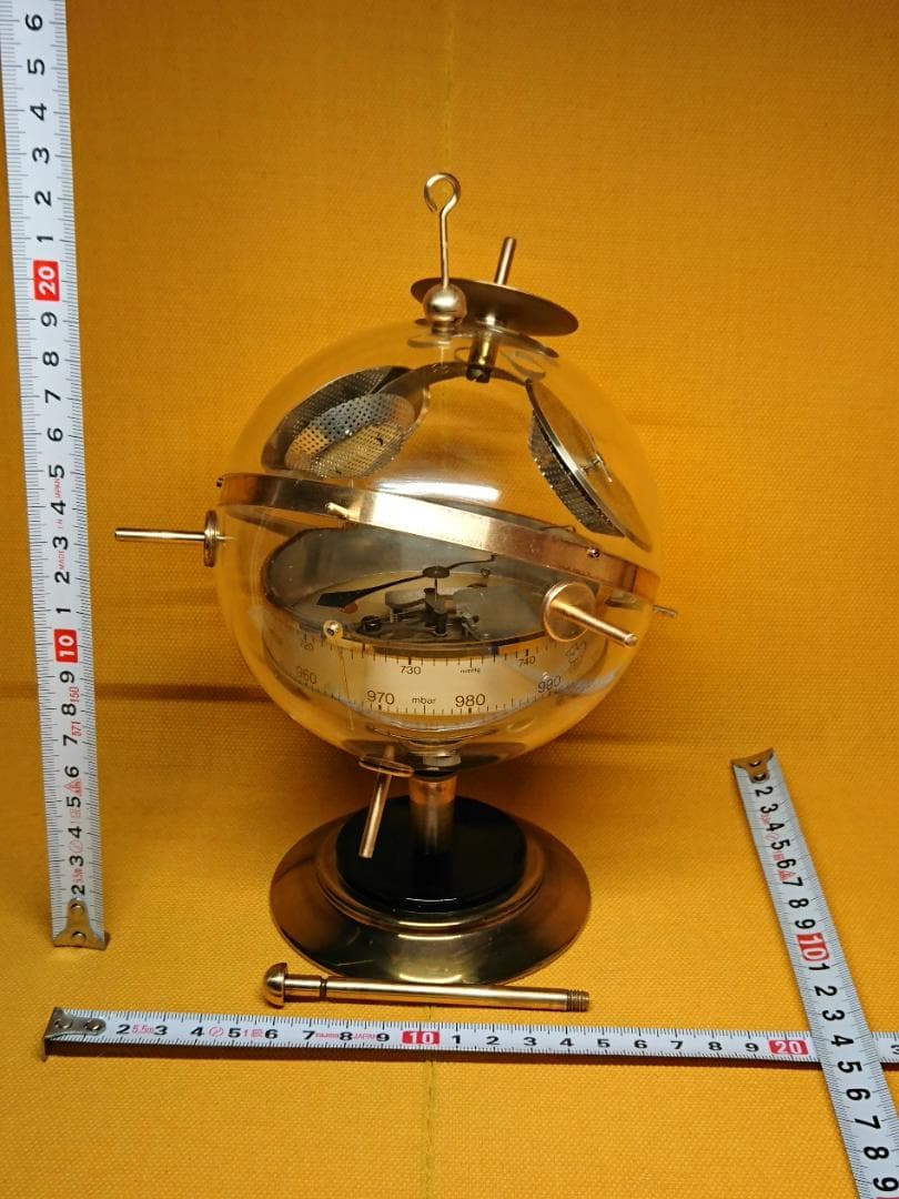 西ドイツ　温湿度計　気圧計　置物　インテリア　工芸品　美術品　A2550