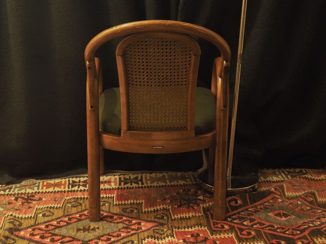 【値引中】“karimoku”アームラタンチェアD