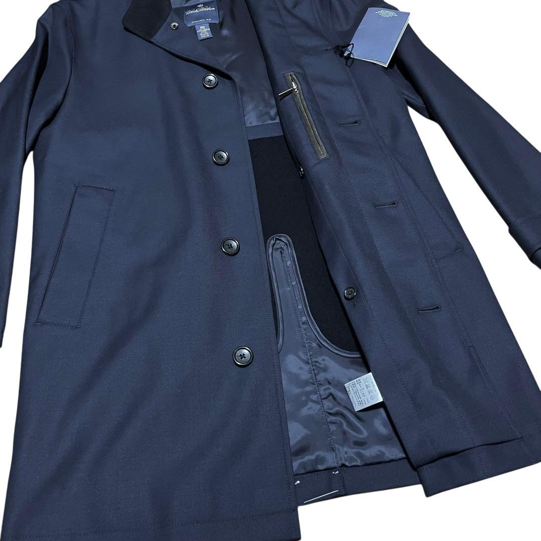 未使用ブルックスブラザーズ ロロピアーナ ライナー付きスタンドカラーコート36S