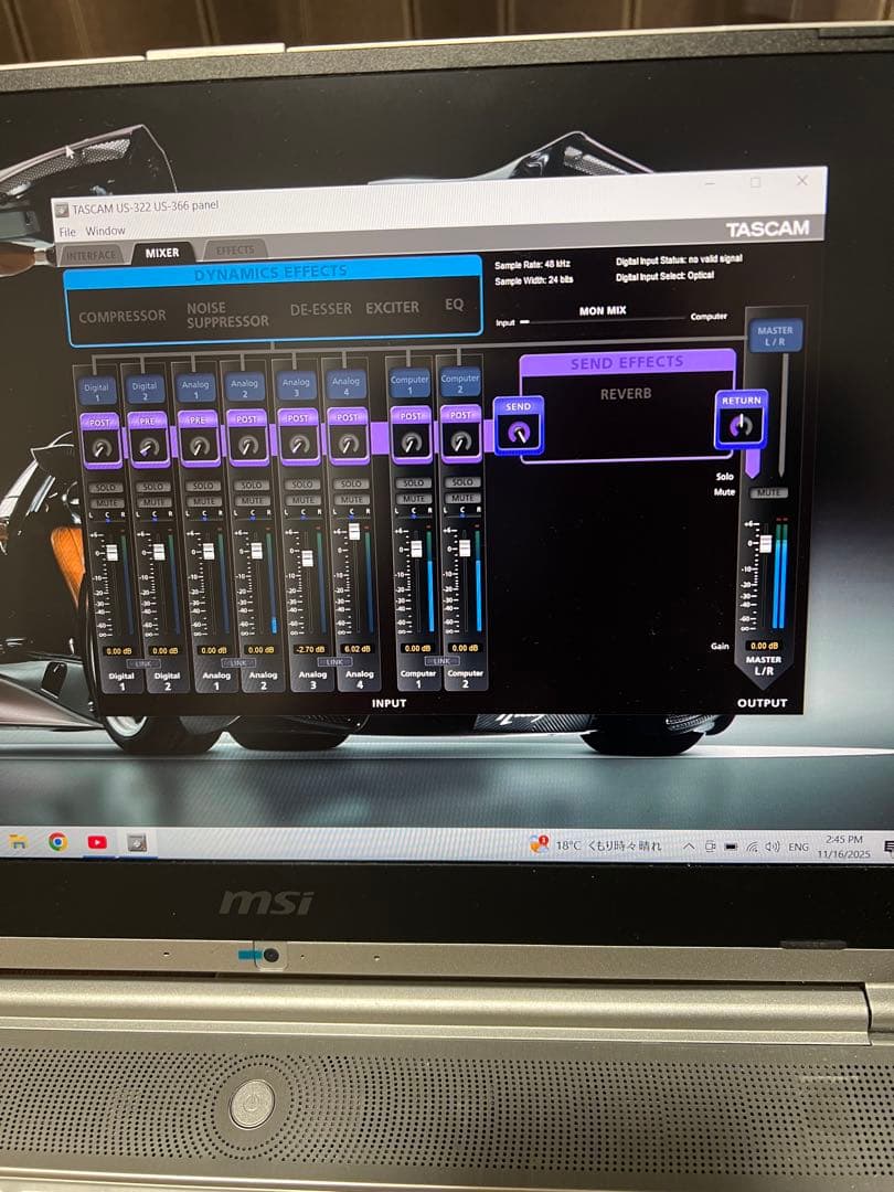 DTM・DAW TASCAM US-366. RODE NT1-A.YAMAHA MSP3