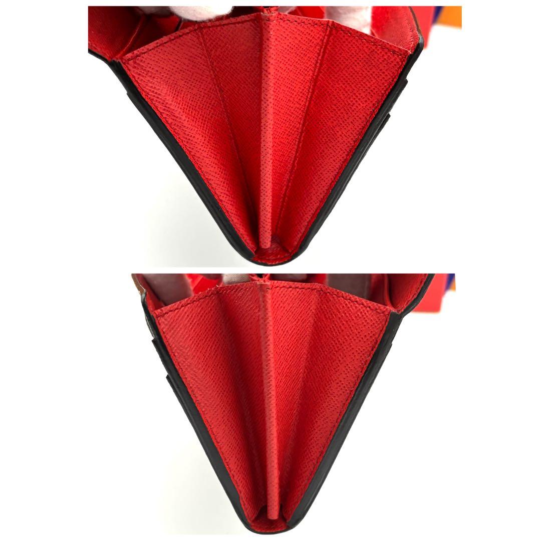 ☆美品☆新型☆ルイヴィトン ポルトフォイユサラ モノグラム 長財布 コクリコ
