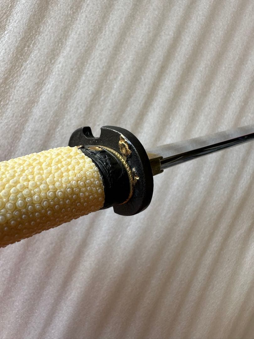 模造刀 黒鞘 鞘付き長さ33cm 鞘抜き重さ約204g 刀