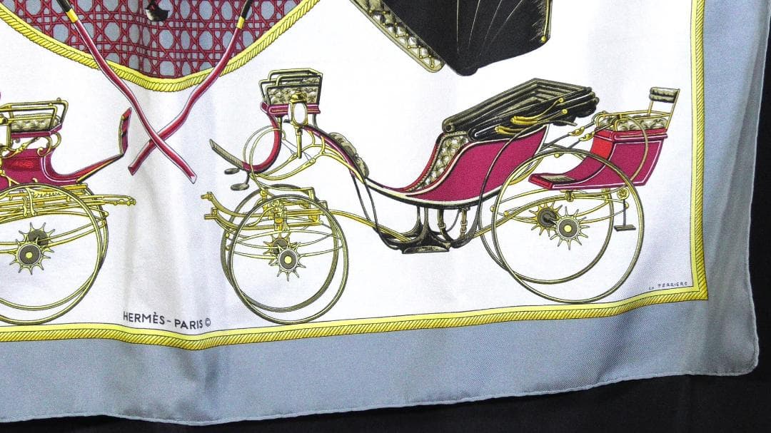 HERMES エルメス　大判スカーフ　カレ90　 D466