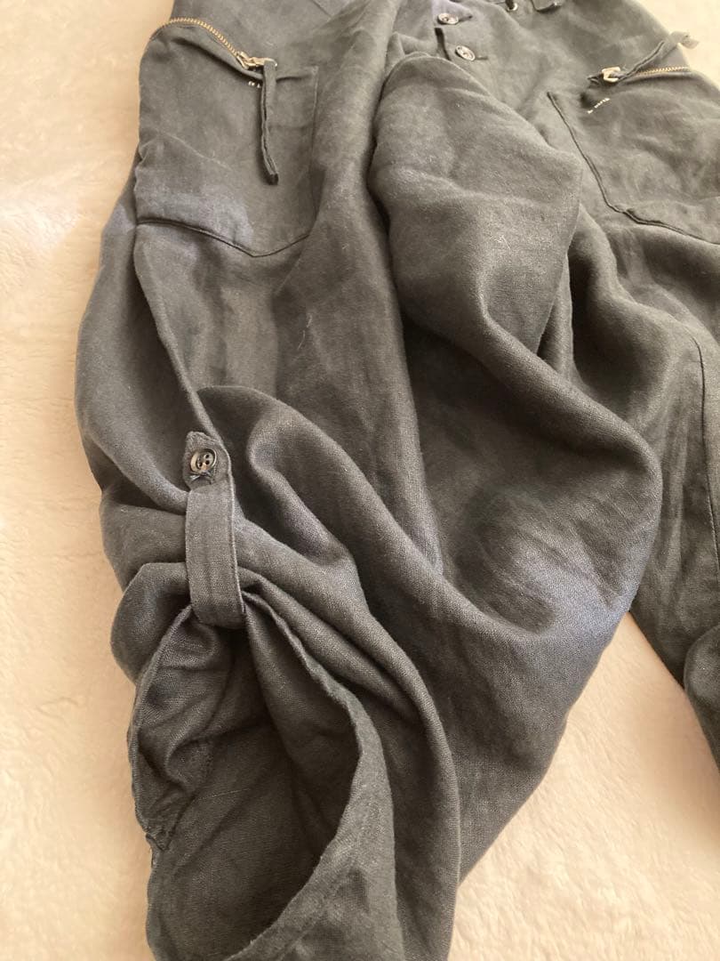 希少！入手困難　Y2K 本物　PPFM リネン　サルエルパンツ　2way 黒