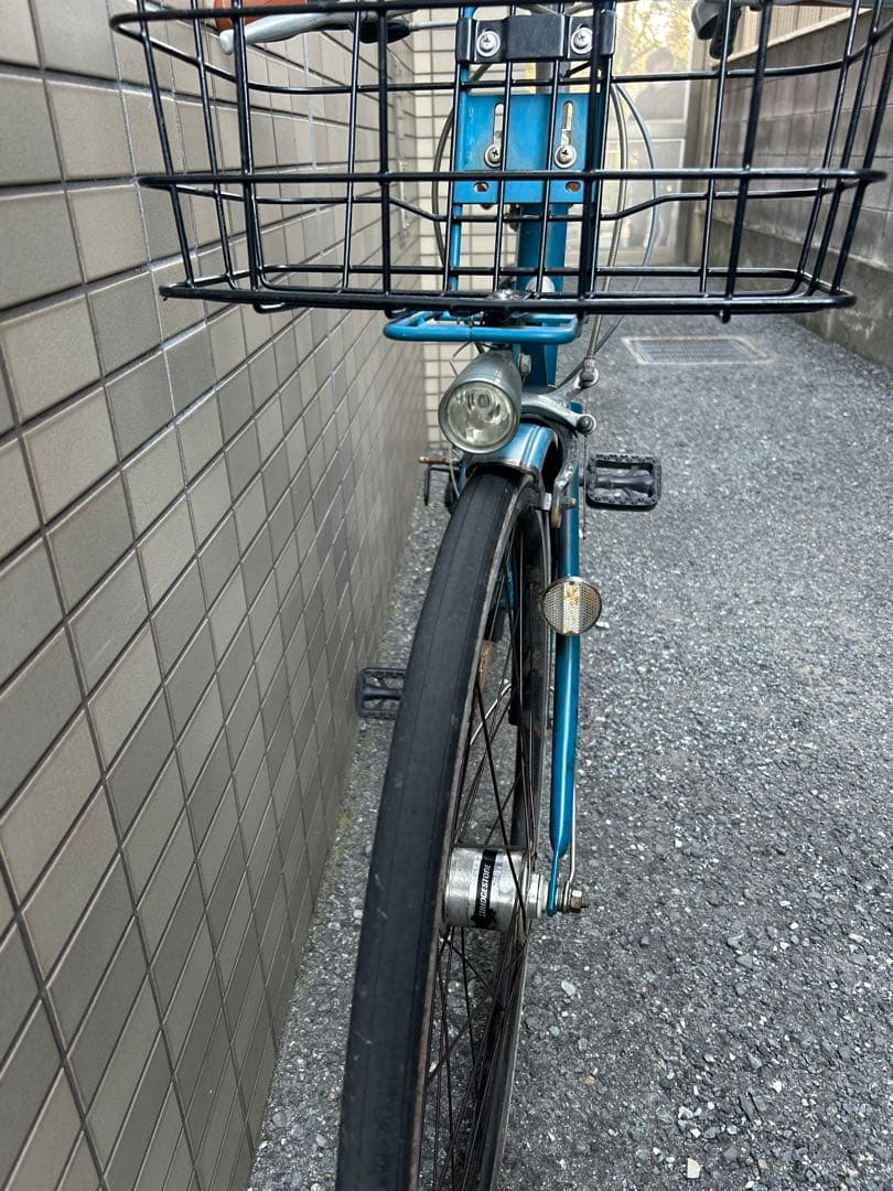 マークローザ　7s 青 クロスバイク　自転車　シティサイクル　大阪市で取引　カゴ