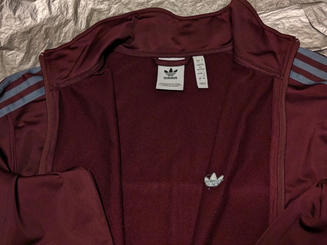 アディダス ベッケンバウアートラックジャケット XL マルーン IN1000