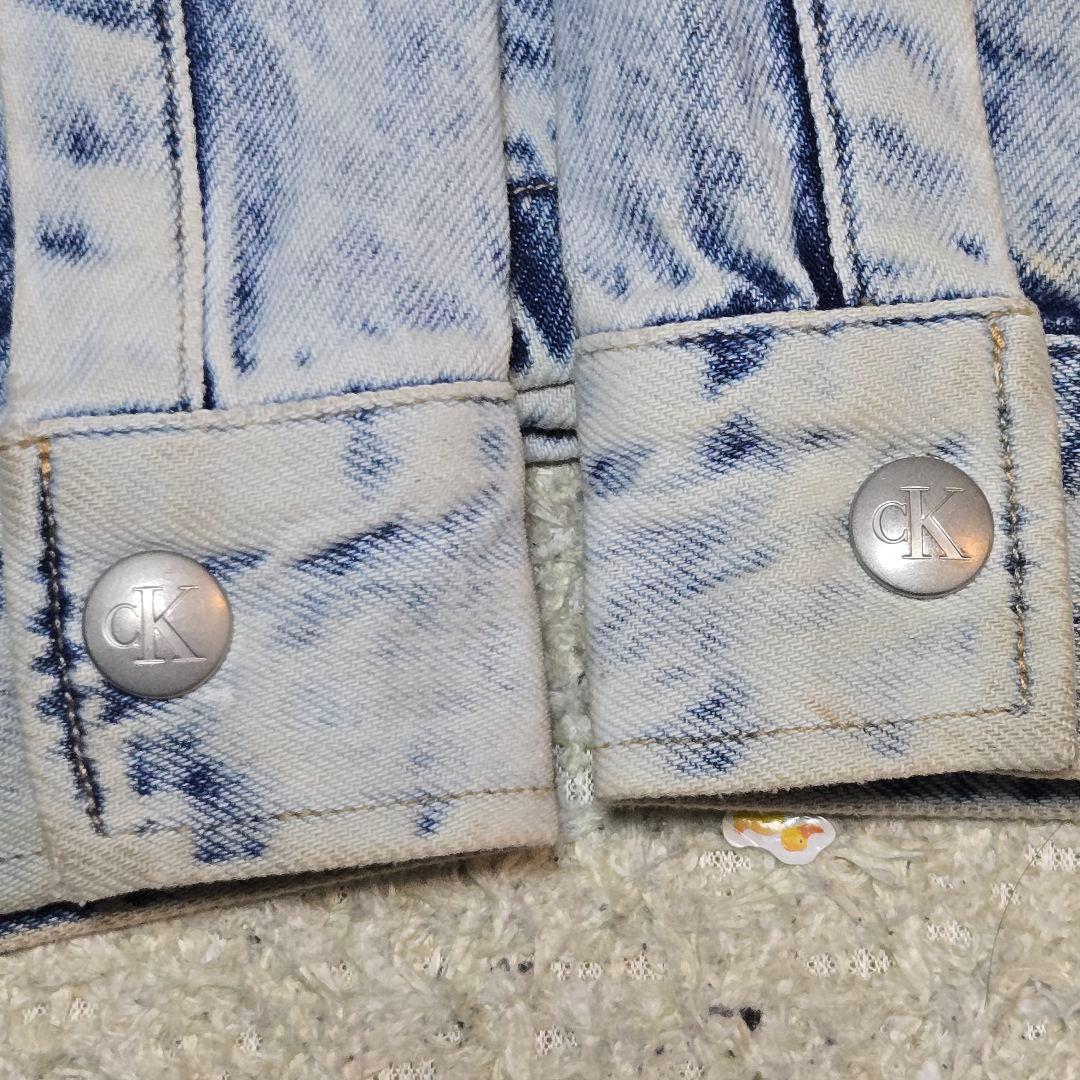 カルバンクライン　ジーンズ カバーオール リニア シャツジャケット デニム XL