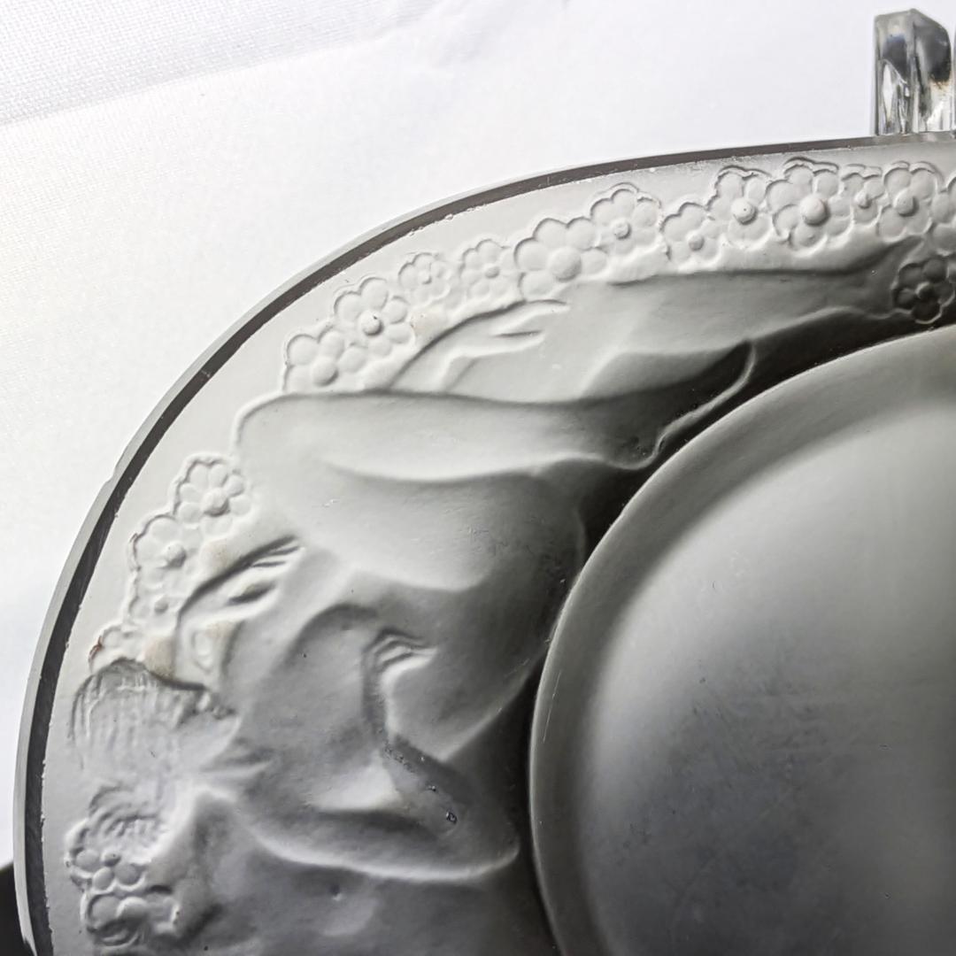 ルネ・ラリック初期作 Médicis 1924 葡萄と裸婦文 フロスト加工お買得