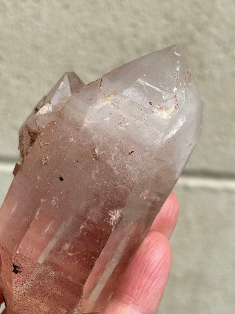 インド　マニカラン水晶　ダブルポイント　278g 両剣水晶　力強さ　天然石