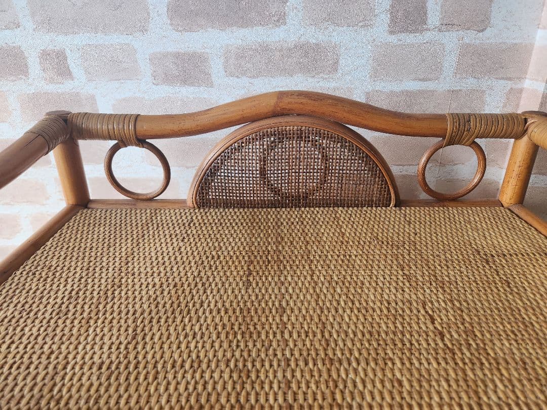 【希少家具】ラタン 籐 ５段チェスト タンス ヴィンテージ