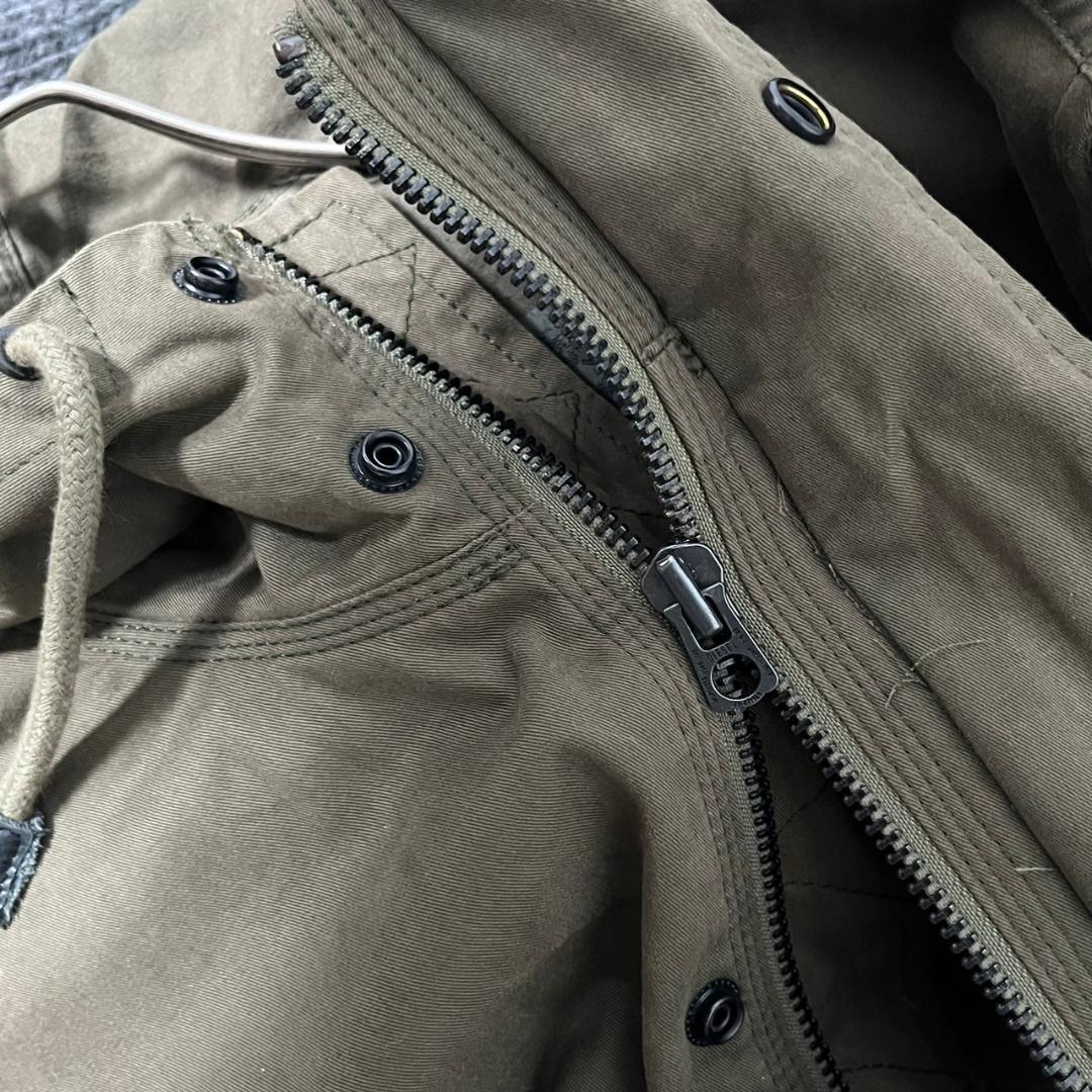 DIESEL タグ付 インド製 袖レザー m-51型 モッズコート N188