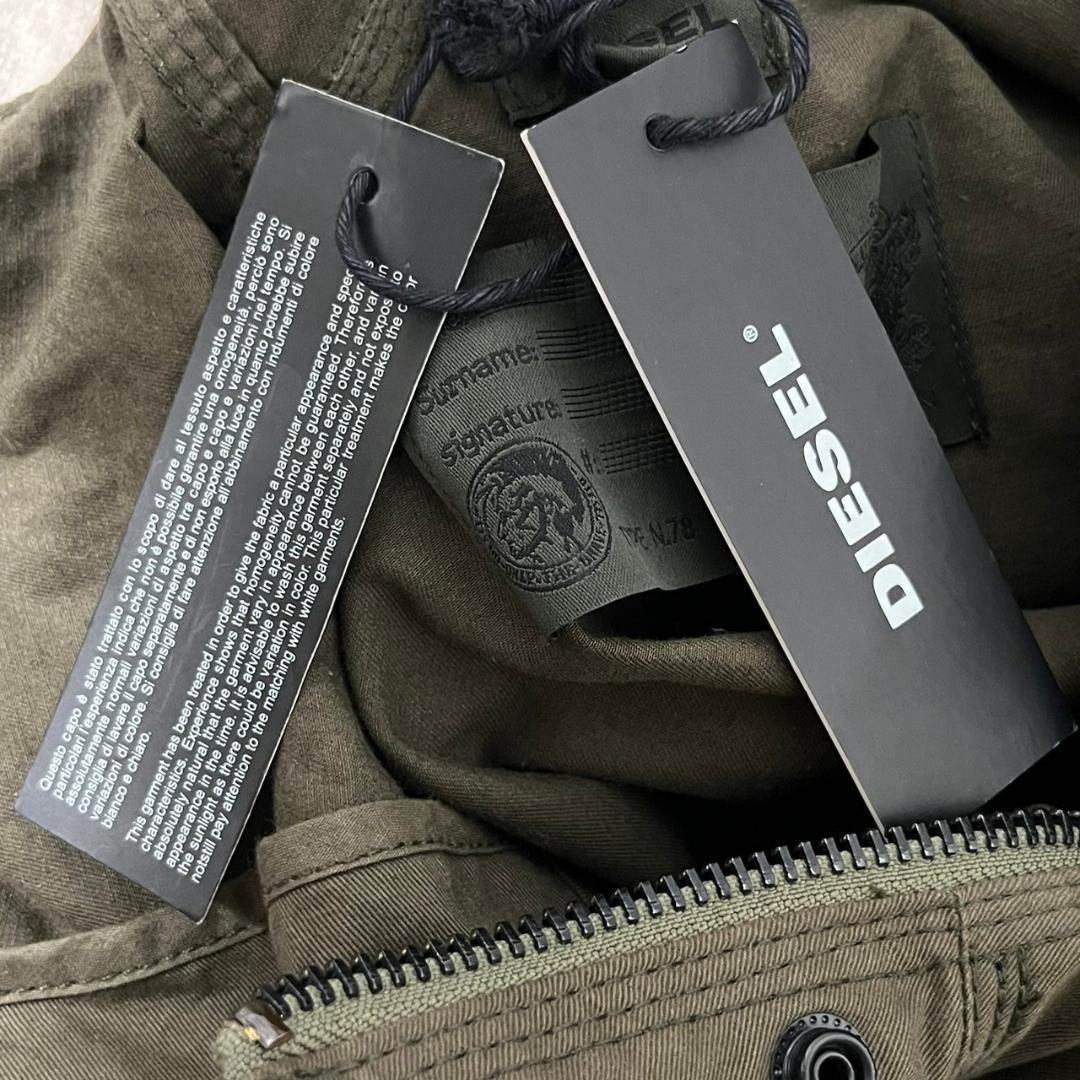 DIESEL タグ付 インド製 袖レザー m-51型 モッズコート N188