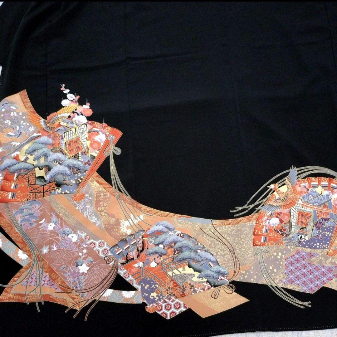 708 半額セール 正絹 美品 格調高い 友禅黒留袖 5点フルセット - メルカリ