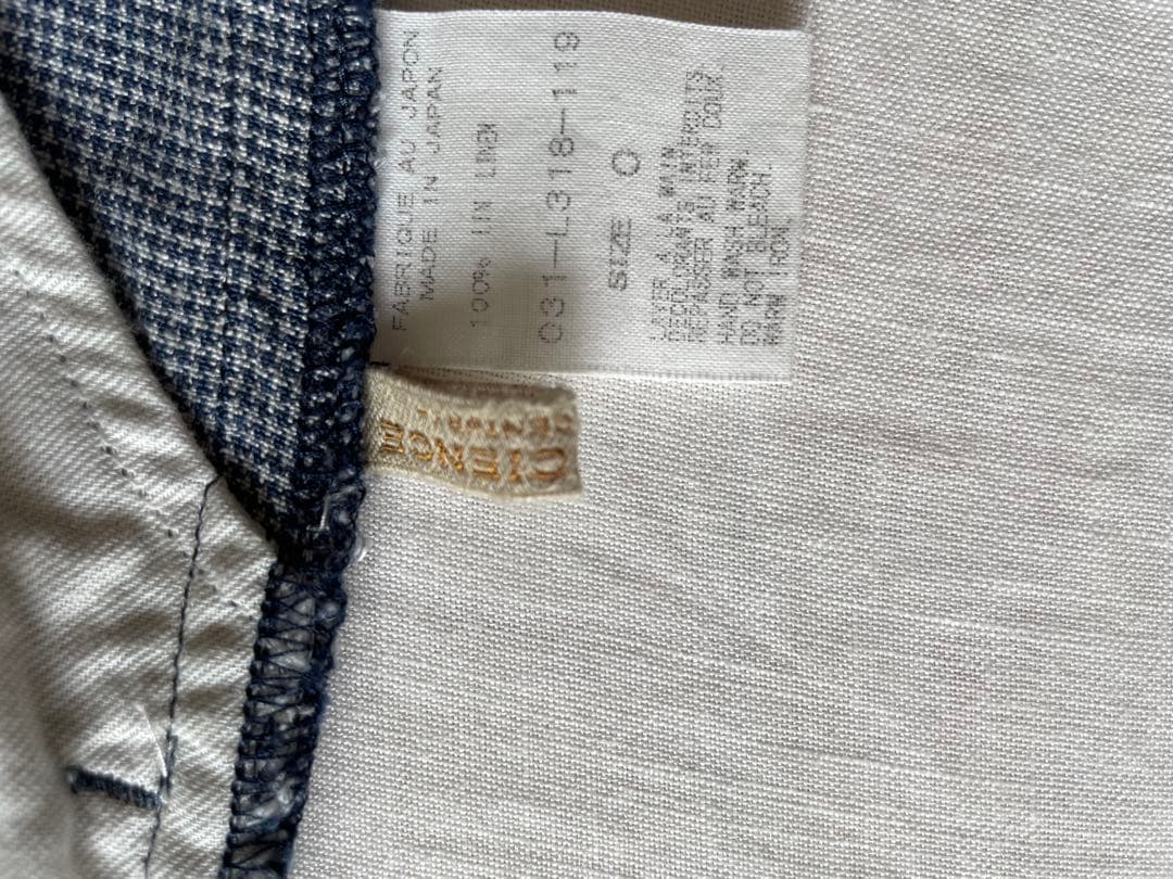 ARTS&SCIENCE チェックリネンパンツ