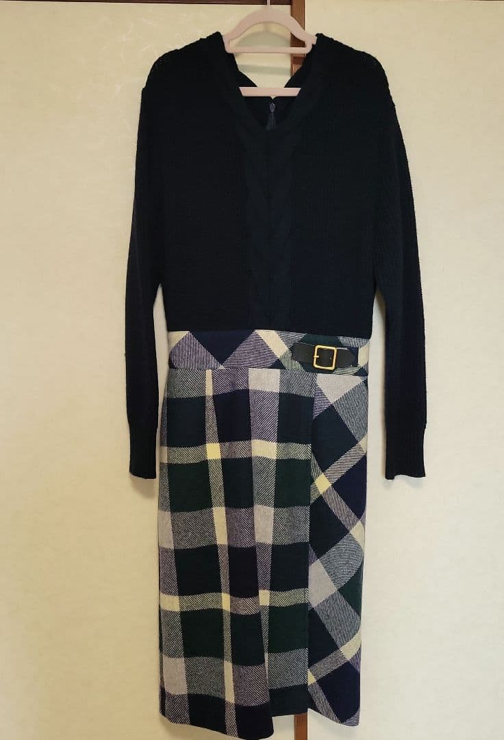 ブルーレーベルクレストブリッジ ニットワンピース 38