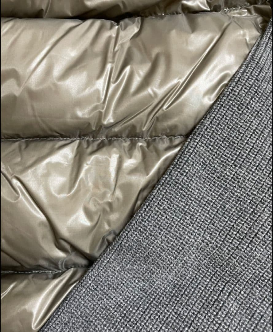 【モンクレール】 ニット✕ダウン・ハイブリットパーカー