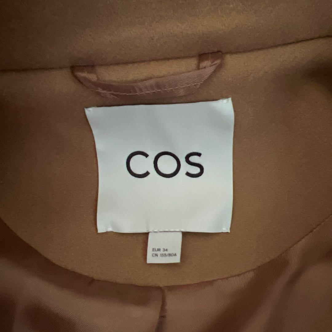 【新品】COS フード付きウールダッフルコート　キャメル　サイズ34