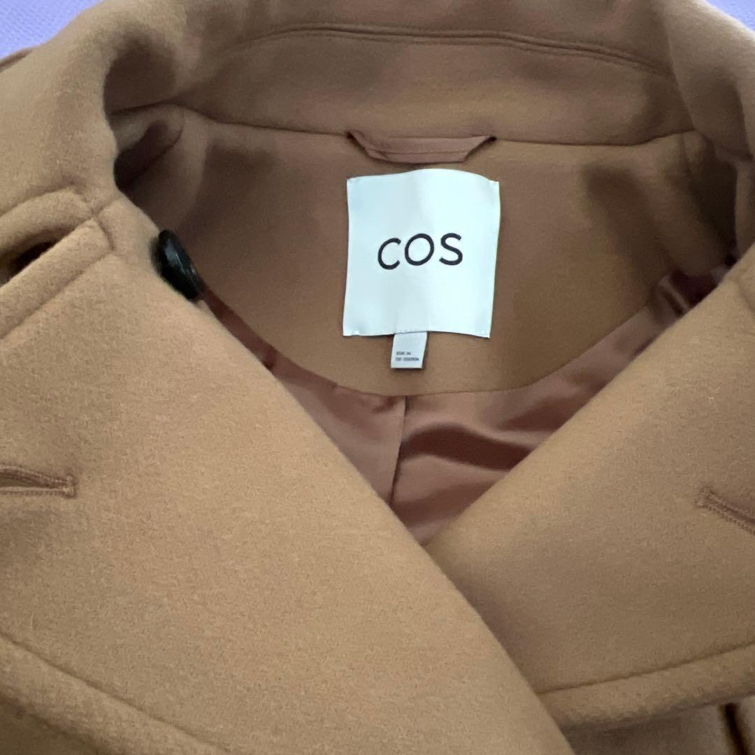 【新品】COS フード付きウールダッフルコート　キャメル　サイズ34