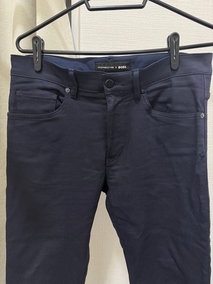 美品　32サイズ　Porsche x BOSS ネイビー スリムフィットデニム