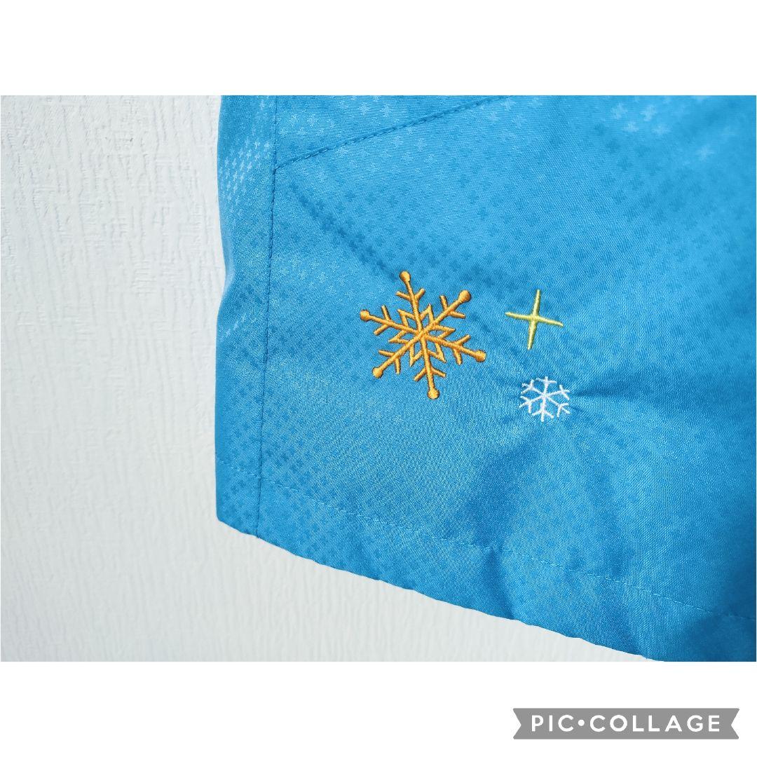 極美品♡Phenix スキーウェア 160 150女の子 花柄 結晶 白×水色