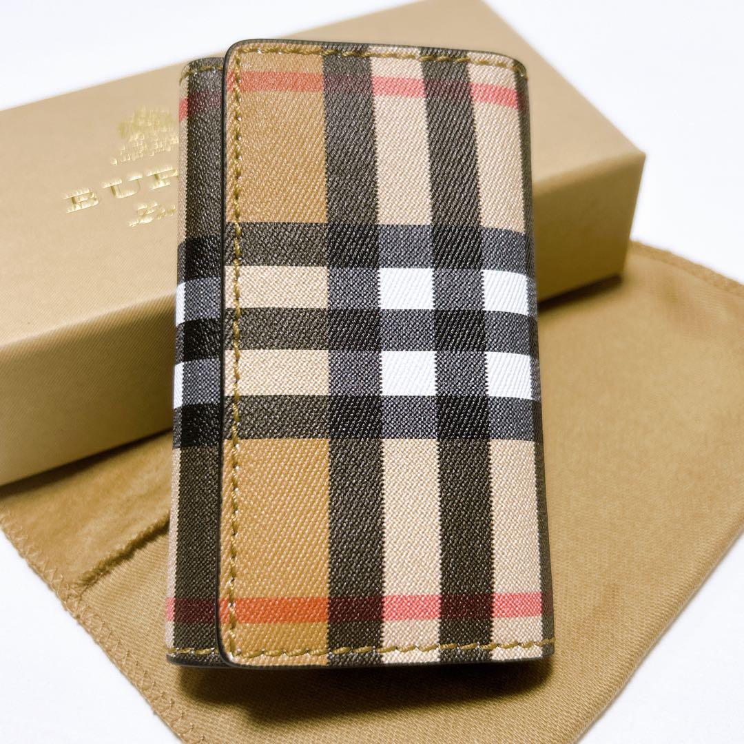 新品未使用✨バーバリー ノバチェック キーケース 6連 リング付き 箱・袋付き