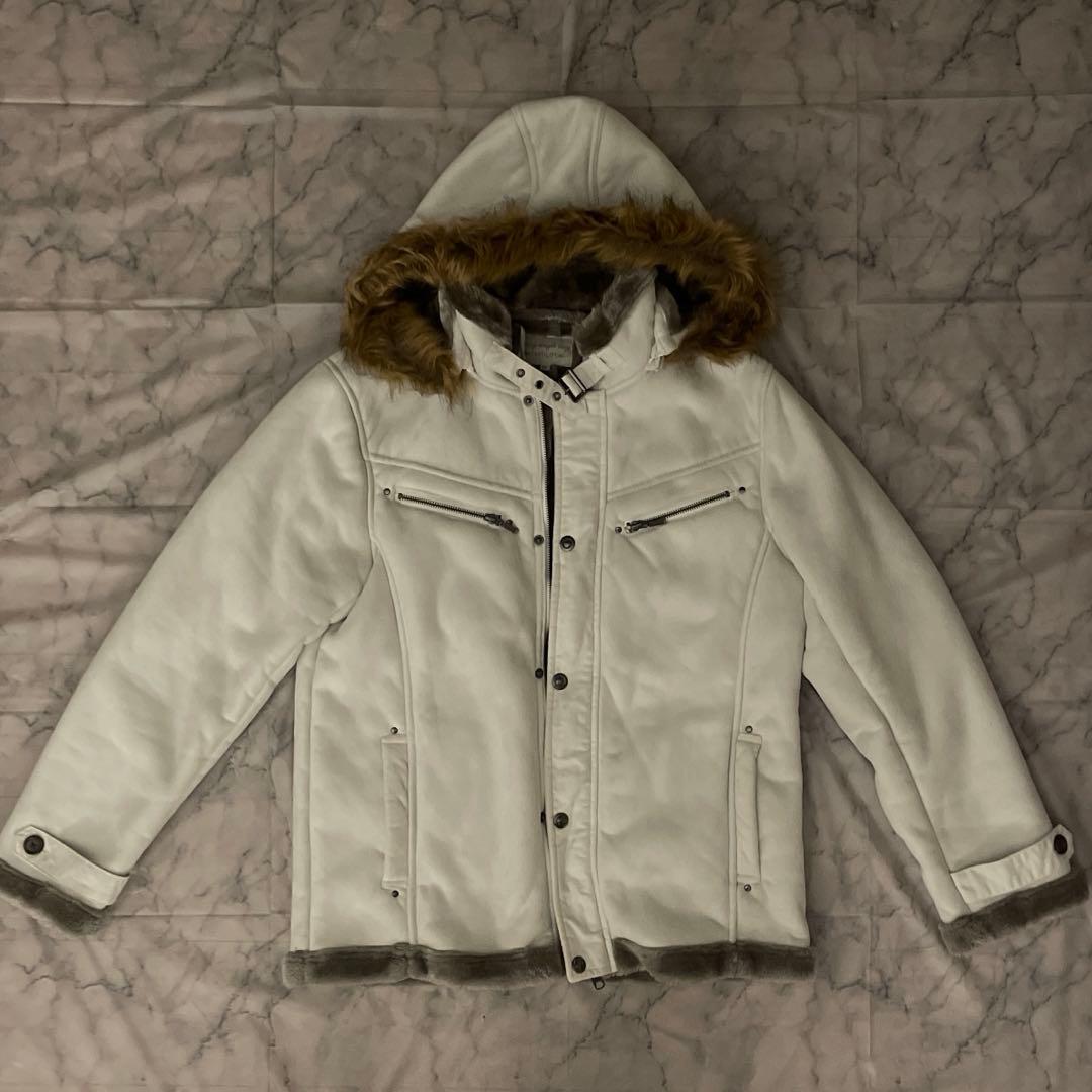 y2k グランジファーお兄系平成パンクロックコート重ね着ギミック