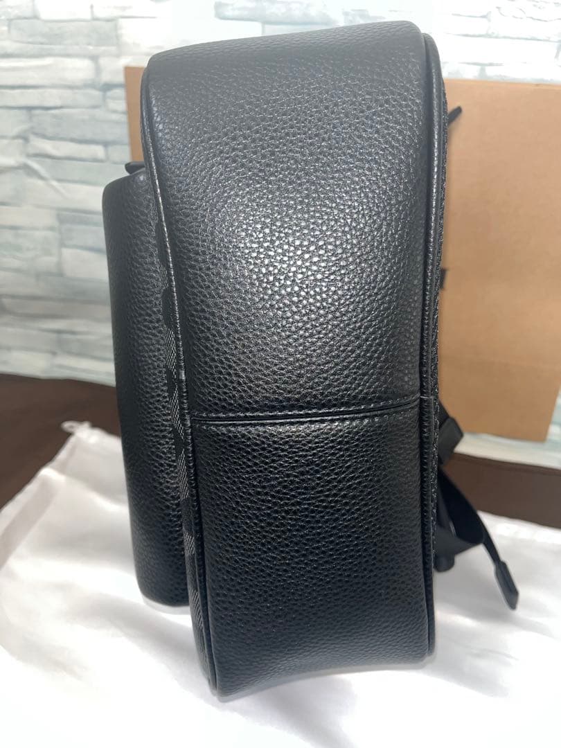 ★新品未使用★コーチ シグネチャーレザー ブラック リュック バックパック