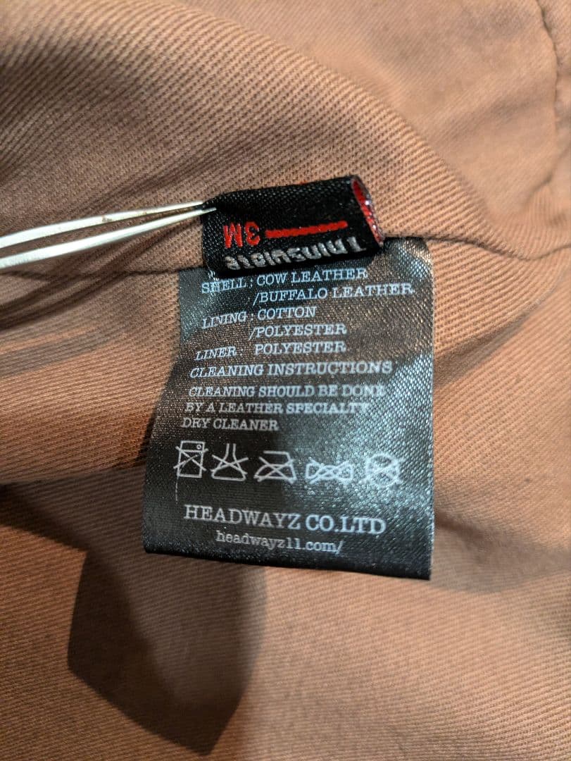 Vin&Age ヴィンアンドエイジ 稲妻デザイン レザーベスト サイズ38(M)