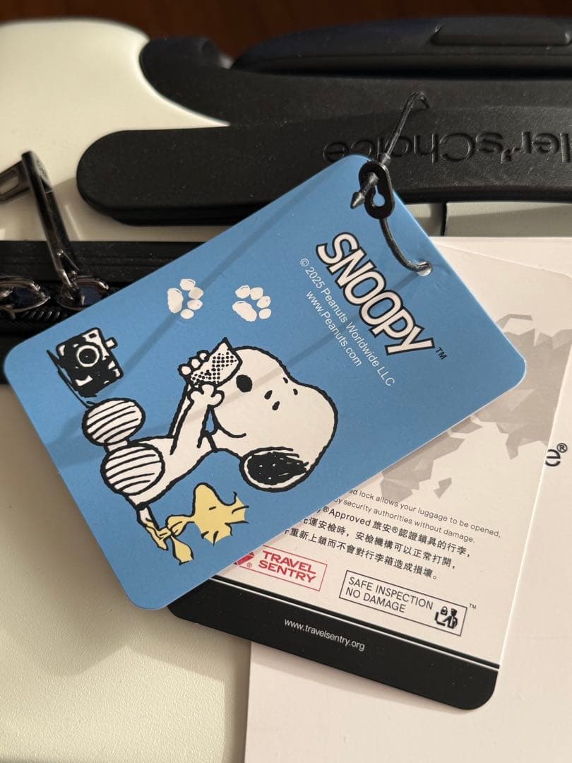 タグ付き新品　スヌーピー　キャリーケース　布バッグ付