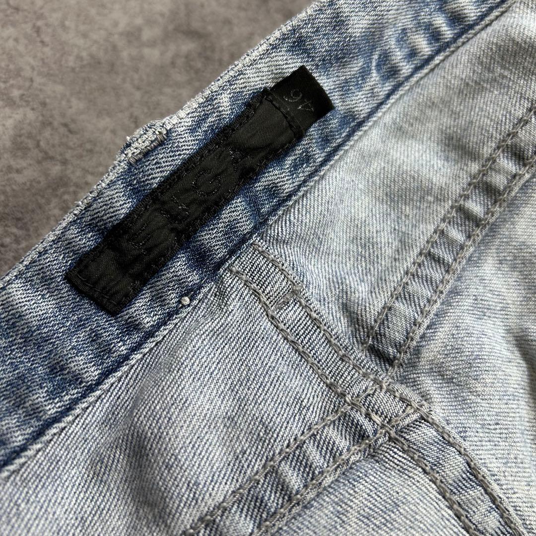 00s【FUGA】ダメージデニムパンツ/Y2K/鬼ヒゲ/opium/蜂の巣/お兄