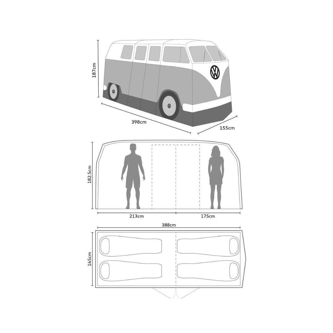 未使用　フォルクスワーゲンバス　テント　ブルー
