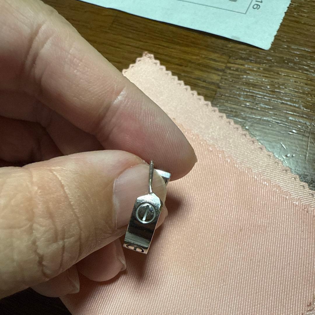 【しの】カルティエ ラブ フープ ピアス 片耳　ロックキャッチ付き！